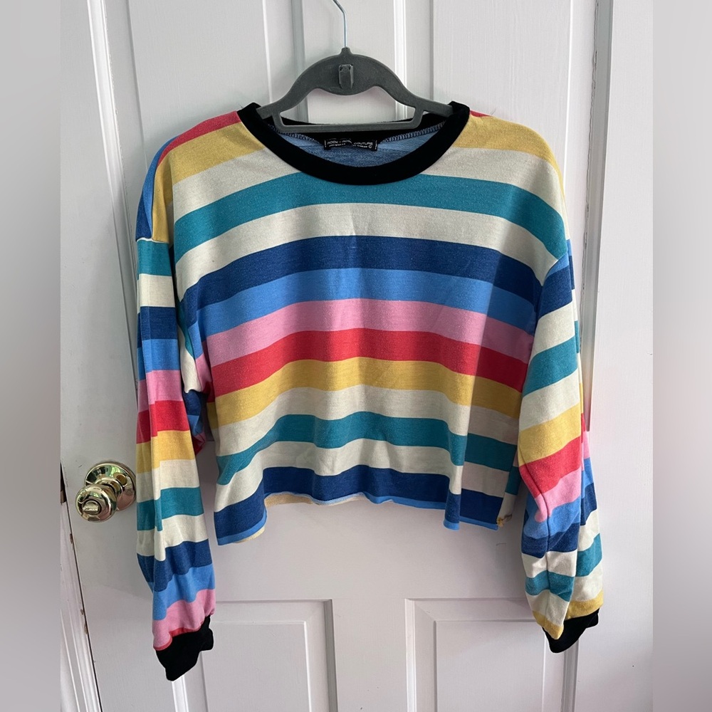 Cropped Stripped Top